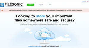 FileSonic disables file sharing due to MegaUpload? FileSonic disables file sharing due to MegaUpload?