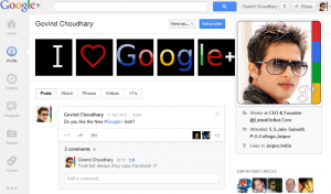 Govind Choudhary Google+
