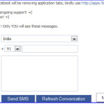 Send free Sms to Any Number From Facebook
