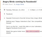 Angry Birds Finally On Facebook,Free Download it For Your Mobile Device/Windows PC