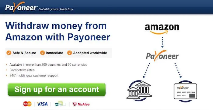 payoneer amazon payment